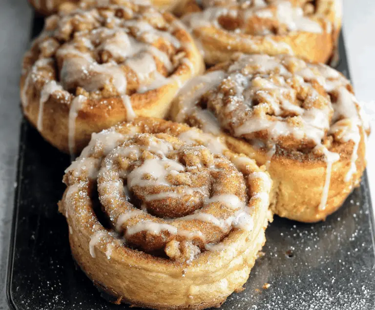 Apple Pie Stuffed Cinnamon Rolls