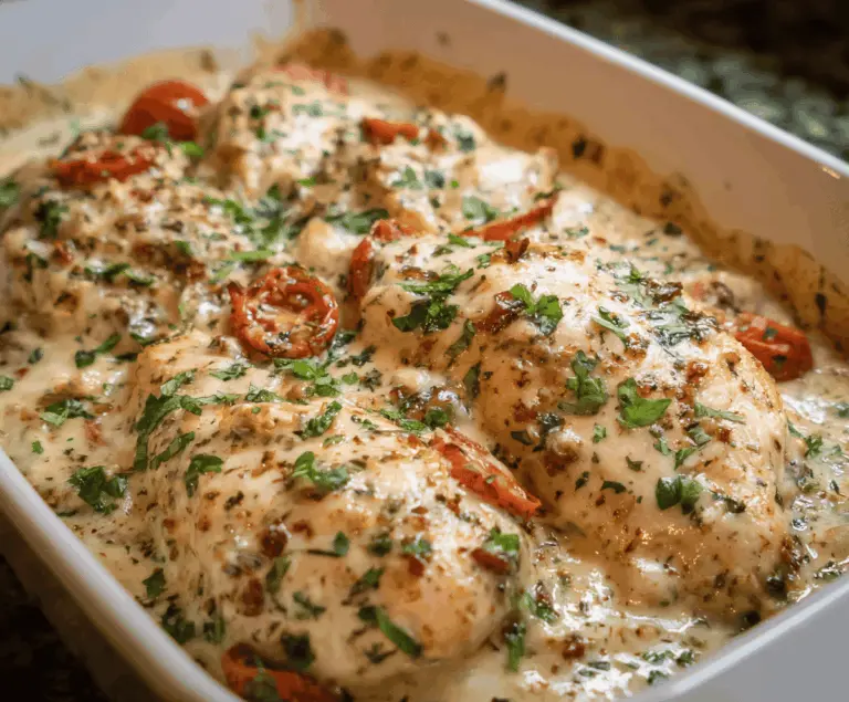 Baked Tuscan Chicken Casserole