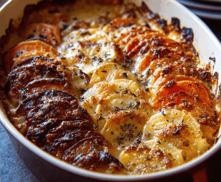 Cheesy Root Vegetable Gratin