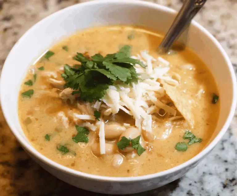 Creamy White Bean Enchilada Soup