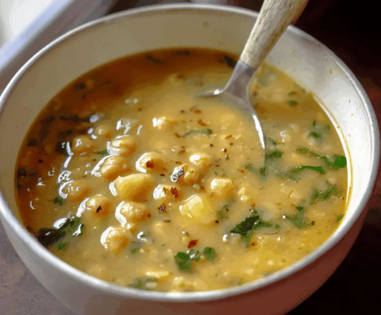 Garlic Chickpea Soup