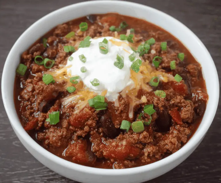 Ground Beef Stovetop Chili
