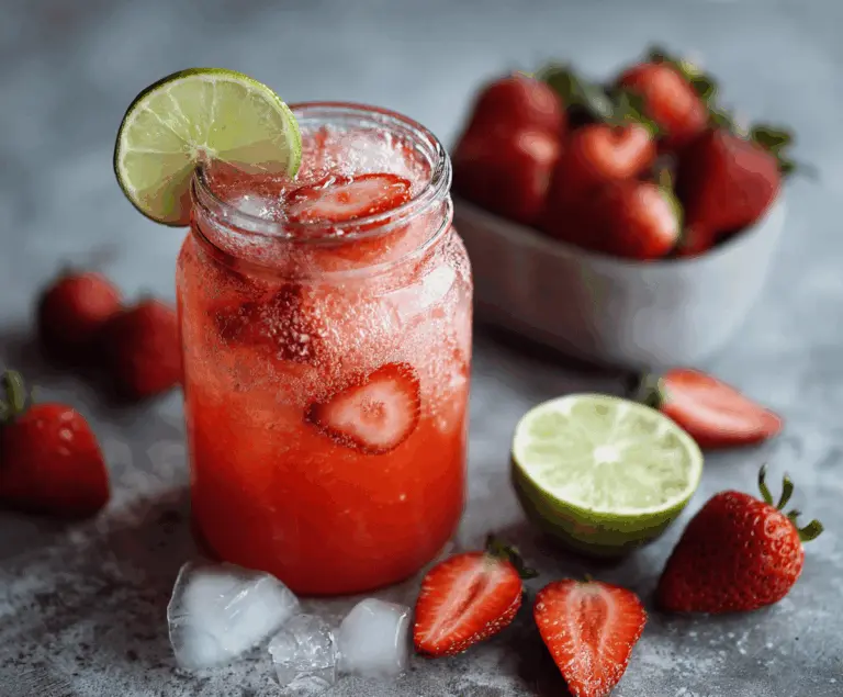Strawberry Coconut Rum Punch Strawberry Cocktail