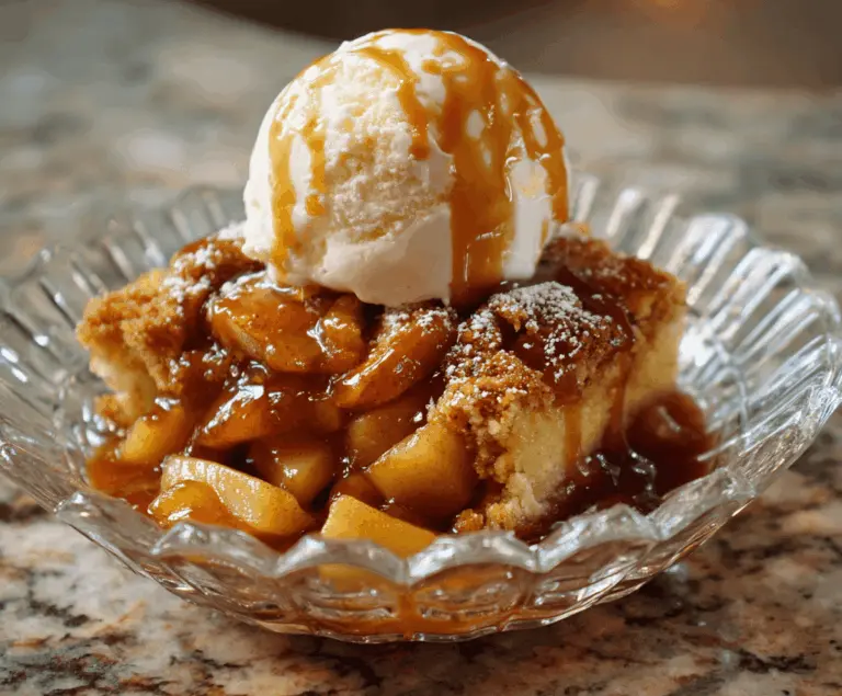 Caramel Apple Cobbler Dessert
