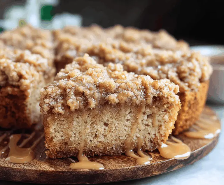 Banana Crumb Coffee Cake With Streusel Topping
