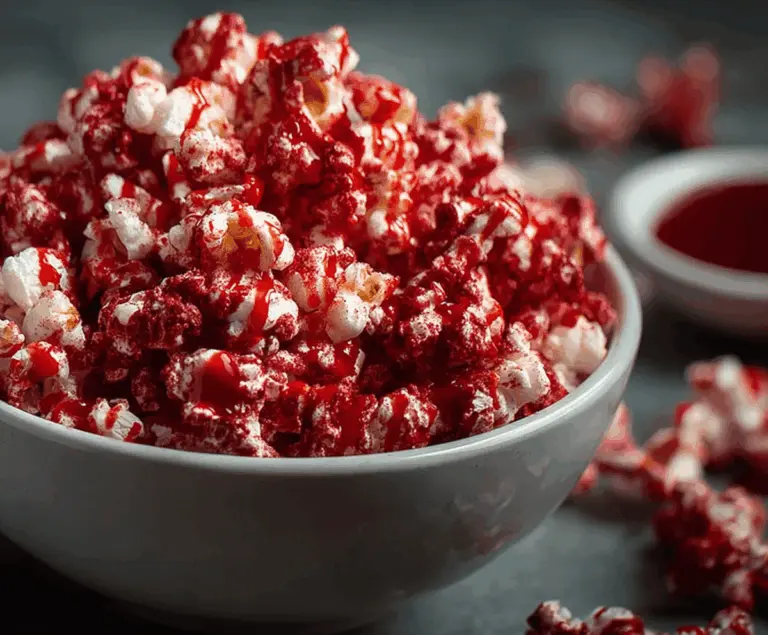 Bloody Red Velvet Popcorn