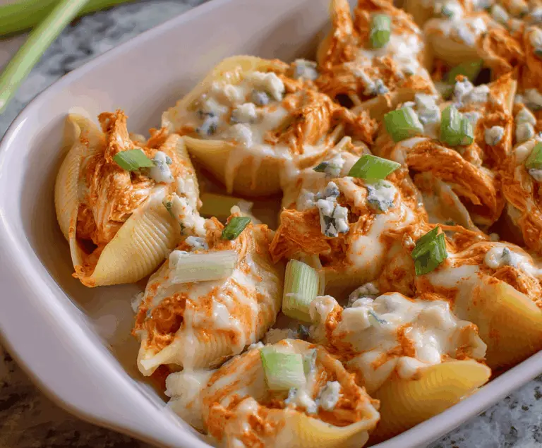 Buffalo Chicken Stuffed Shells