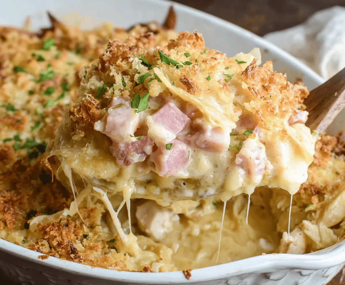 Easy Chicken Cordon Bleu Casserole