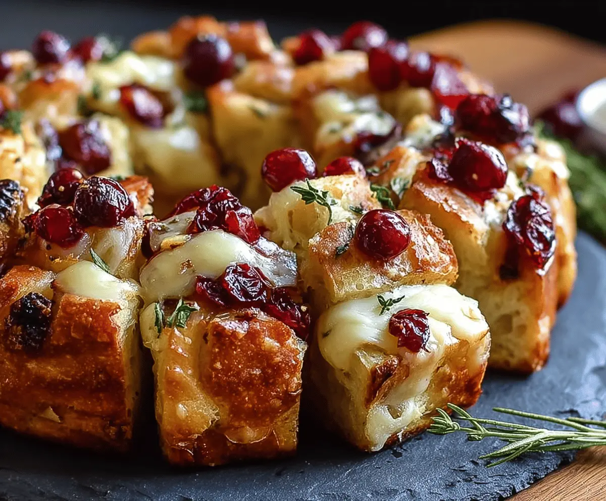 Easy Cranberry Brie Bread Bites