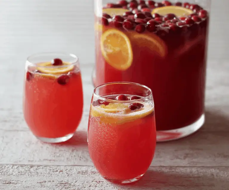 Cranberry Orange Prosecco Punch