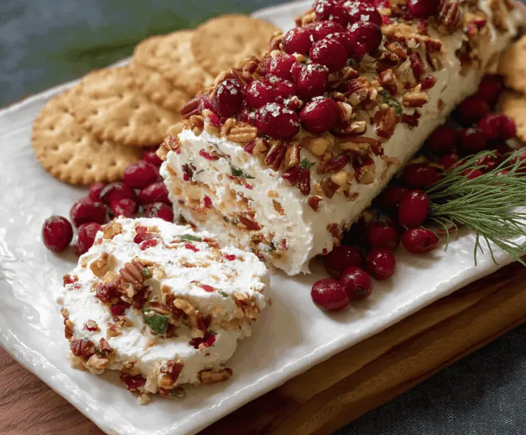 Cranberry Pecan Cheese Log