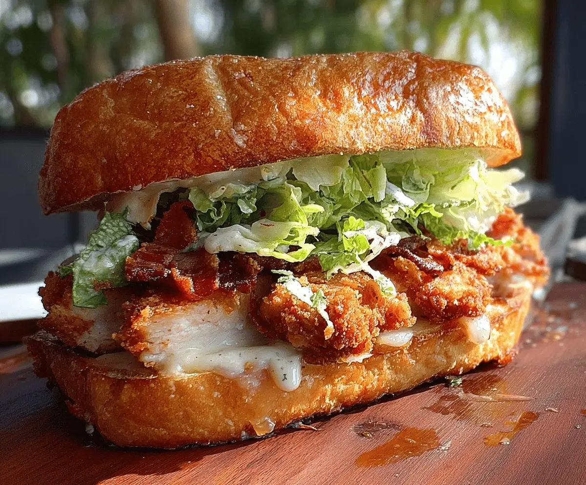Crispy Chicken Caesar Sandwich Recipe