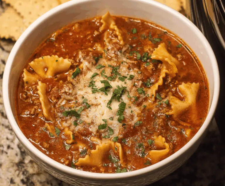 Crockpot Lasagna Soup
