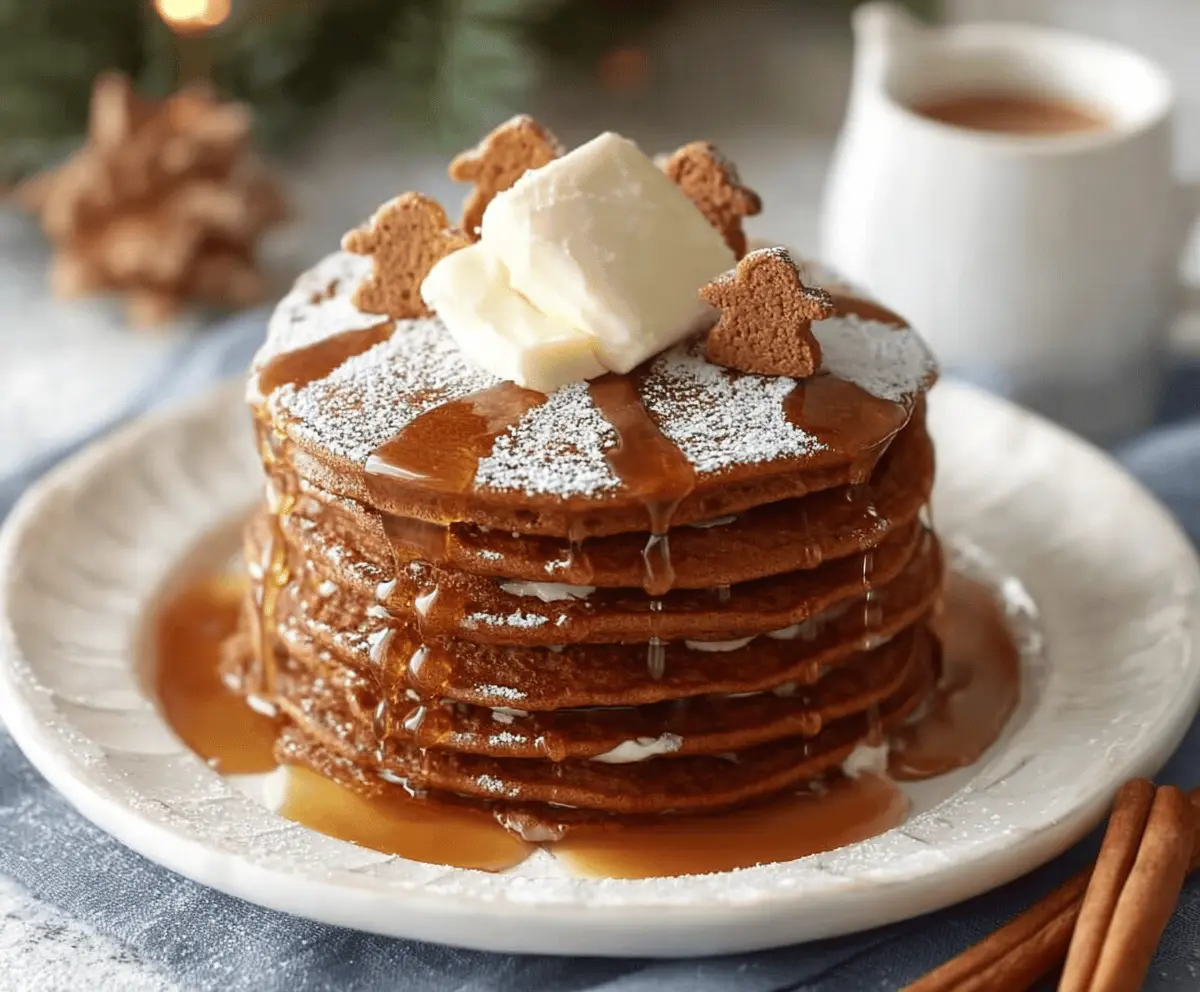 Fluffy Gingerbread Pancakes Recipe