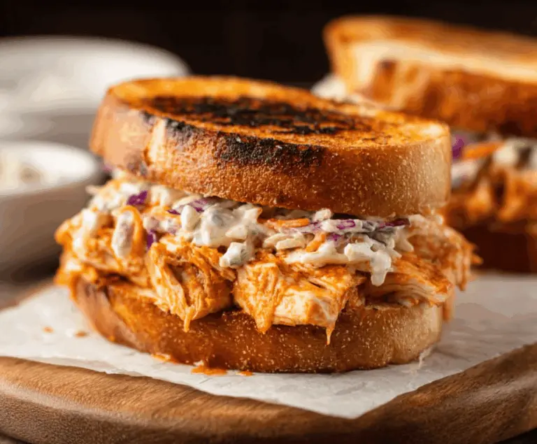 Grilled Buffalo Chicken Sandwiches with Grinder Slaw