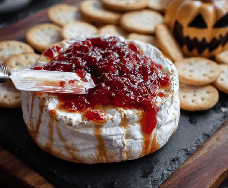 Halloween Bloody Baked Brie