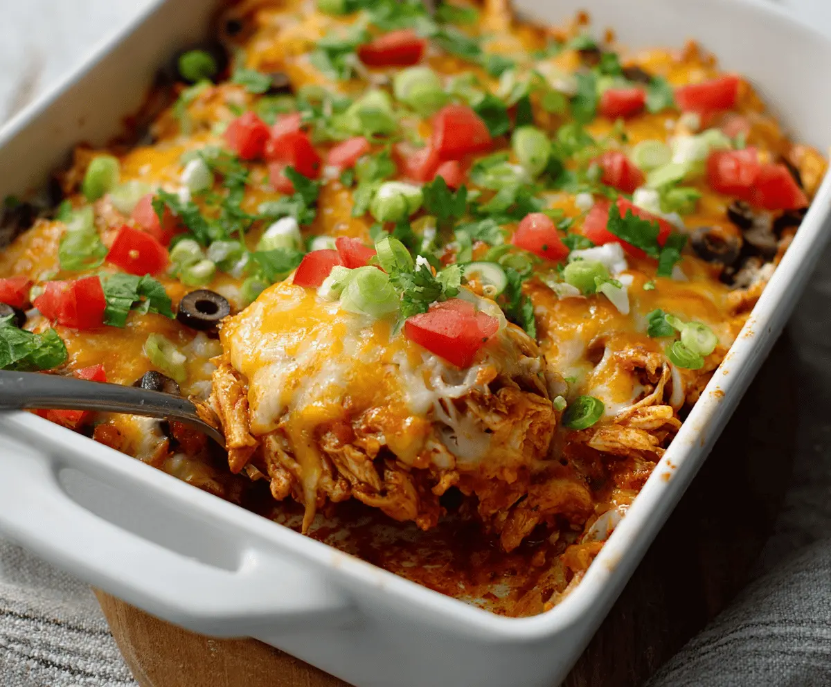 Easy Healthy Chicken Taco Casserole