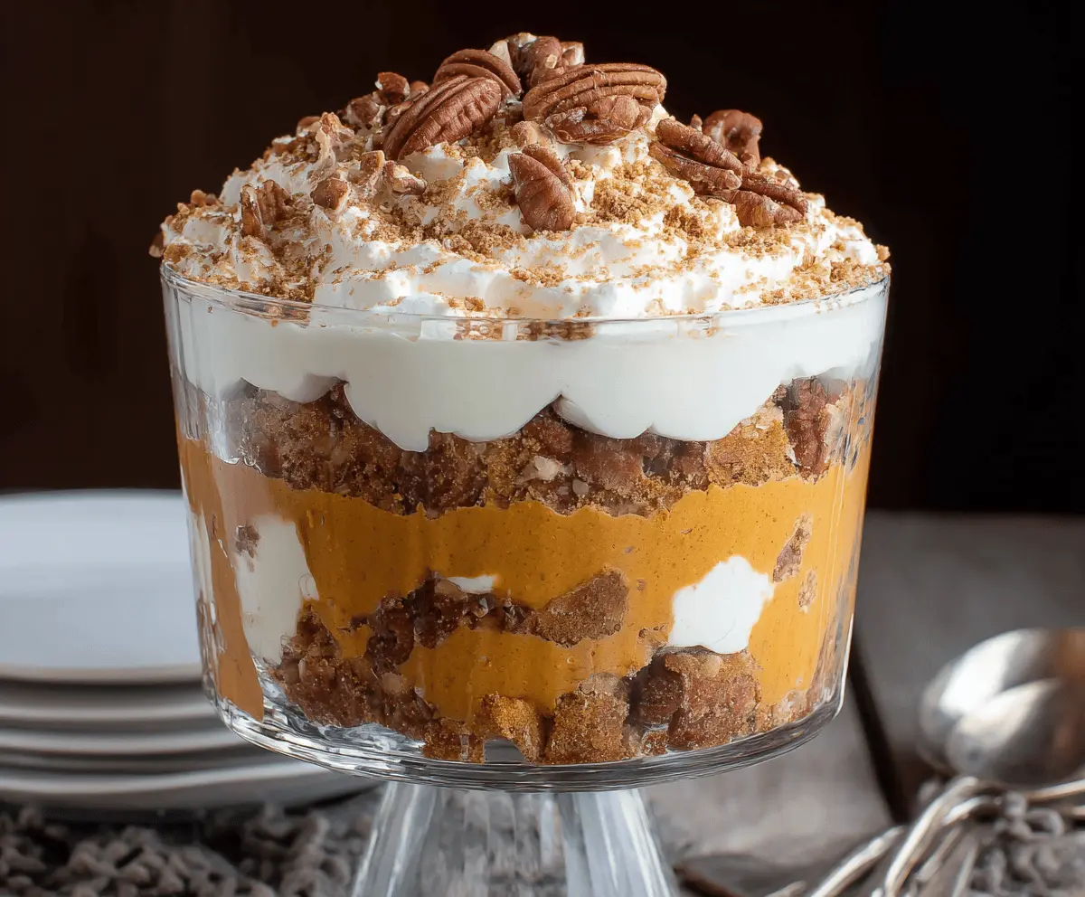 Easy Maple Pecan Pumpkin Cheesecake Trifle