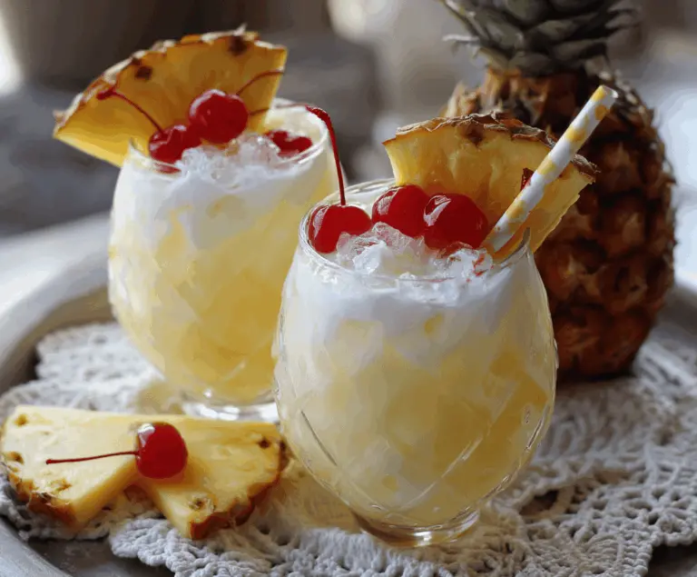 Non Alcoholic Piña Colada Punch