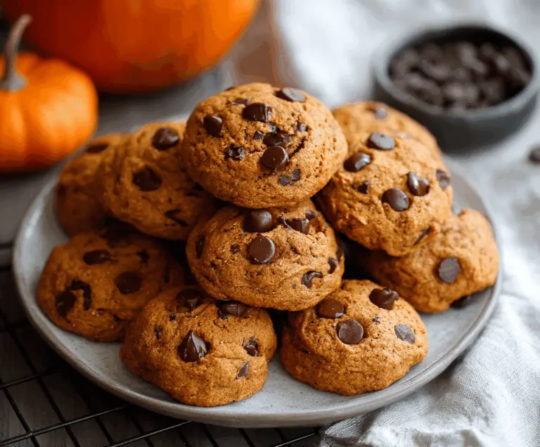 Pumpkin Chocolate Chip Cookies