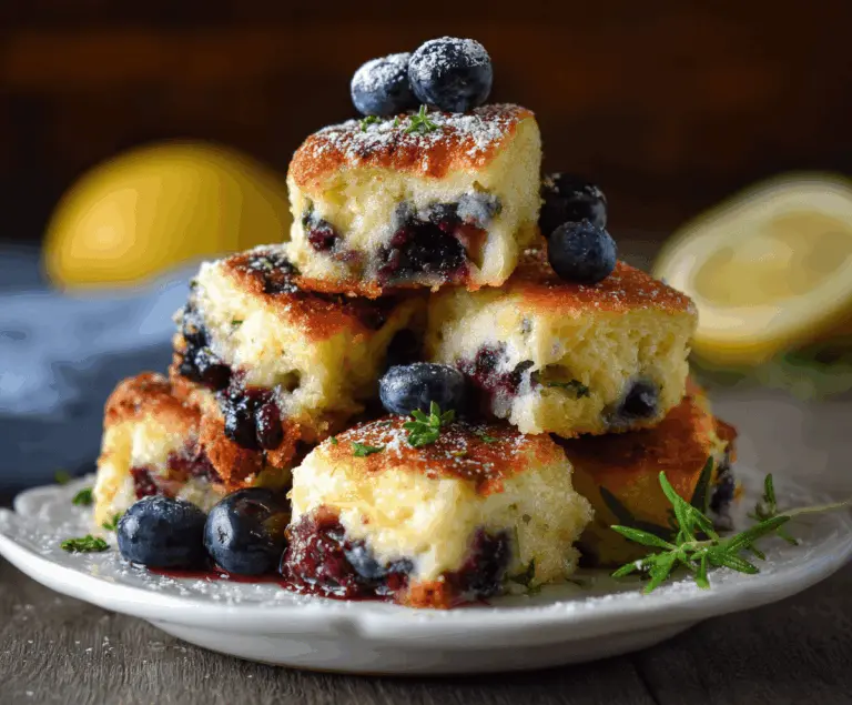 Blueberry Lemon Pancake Bites