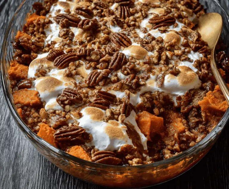Southern Maple Sweet Potato Casserole