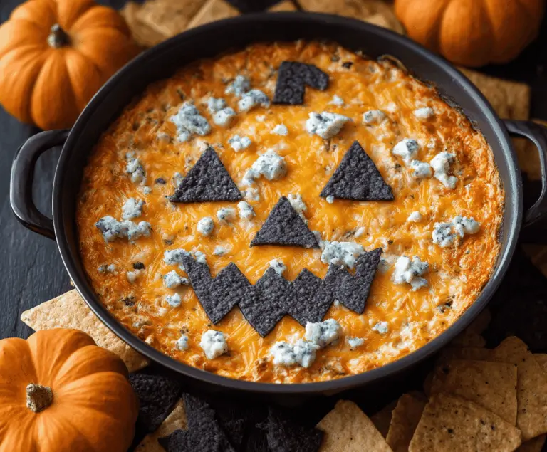 Spooky Halloween Buffalo Dip