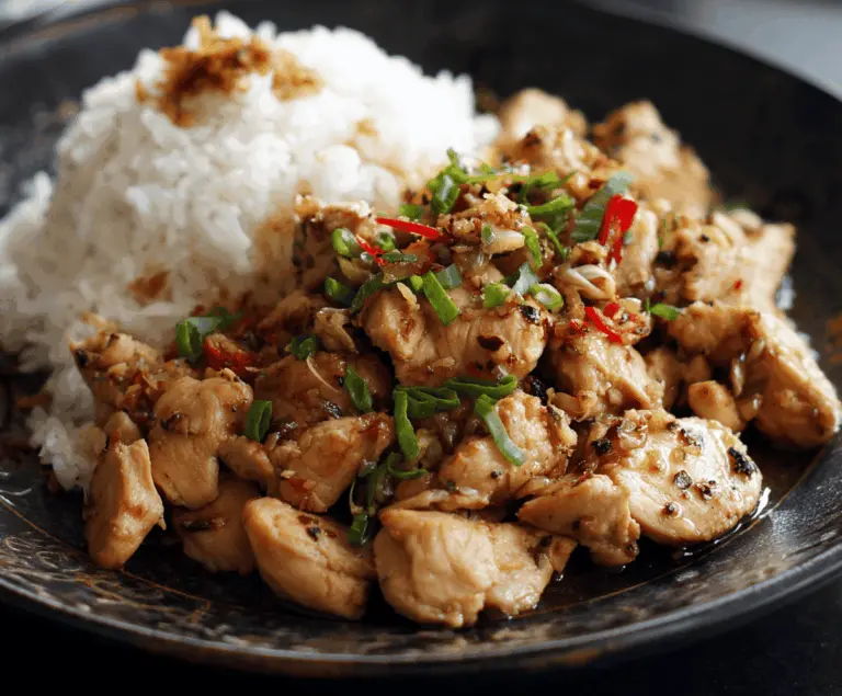 Stir-Fried Chinese Garlic Chicken