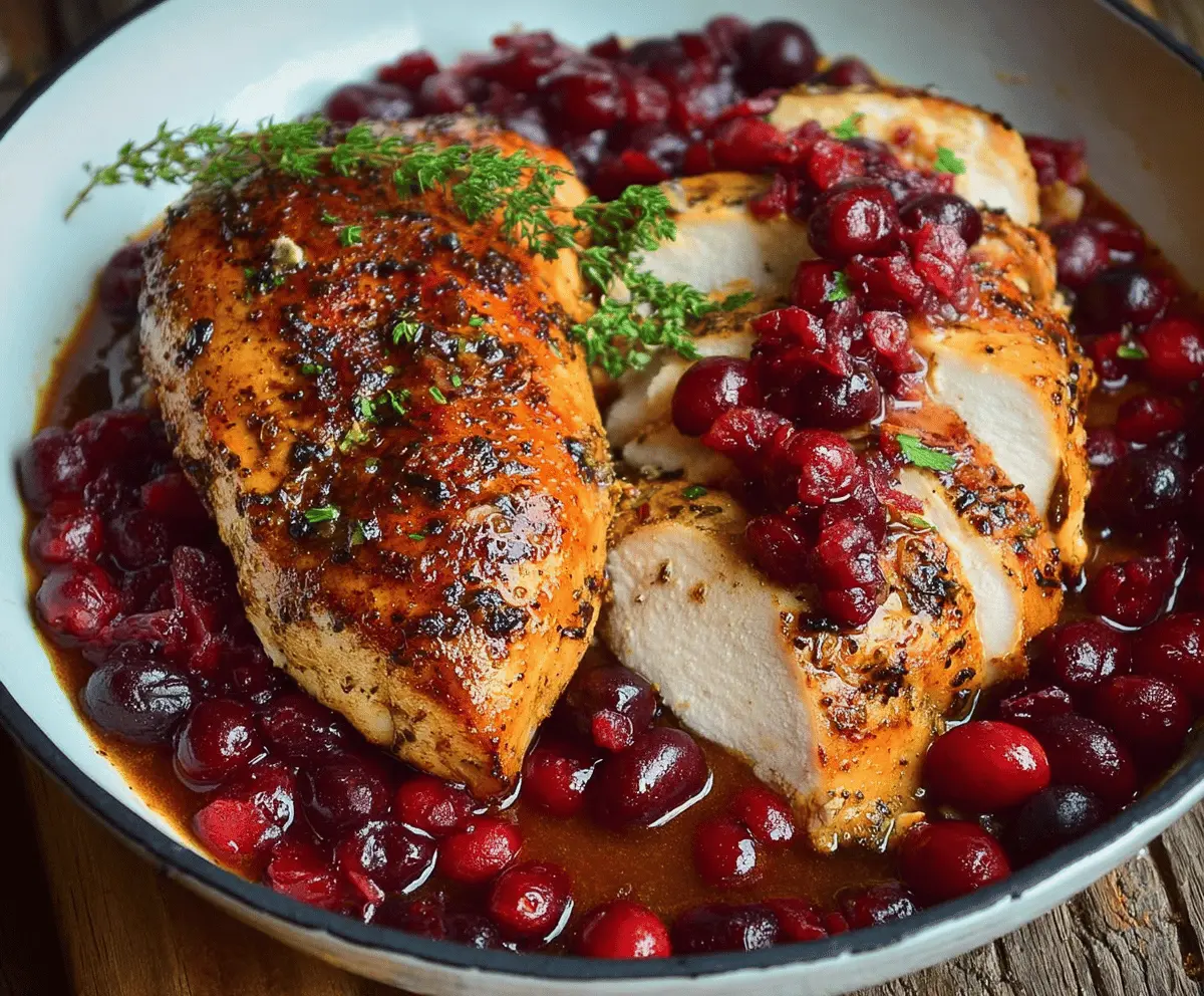 Turkey Breast with Cranberry Orange Sauce — bright, savory holiday main