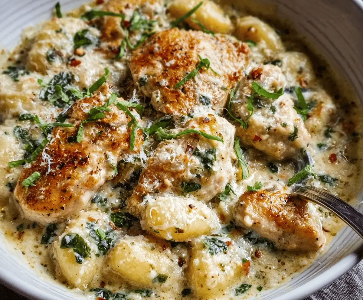 Creamy Asiago Chicken Gnocchi Recipe
