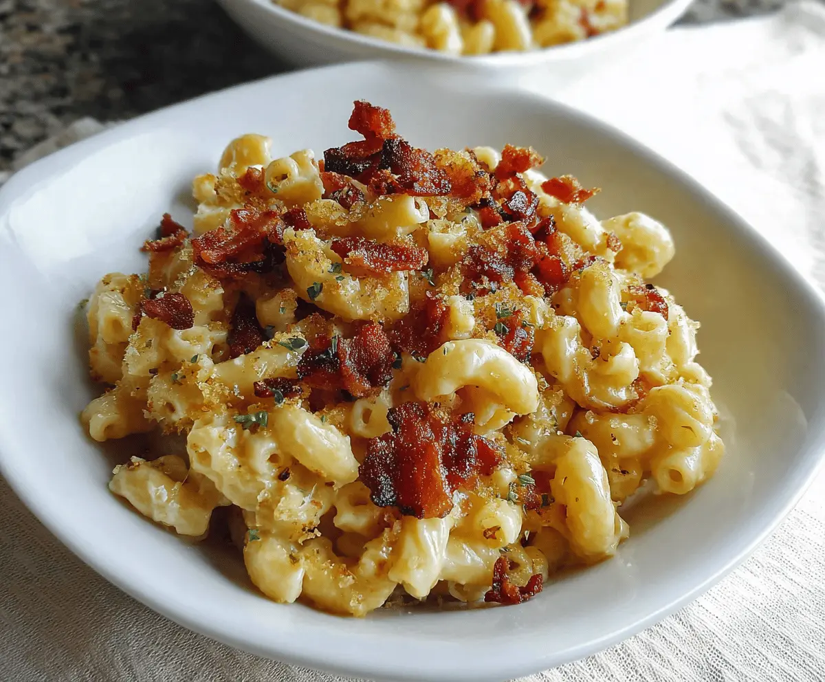 Easy Bacon Mac and Cheese Recipe