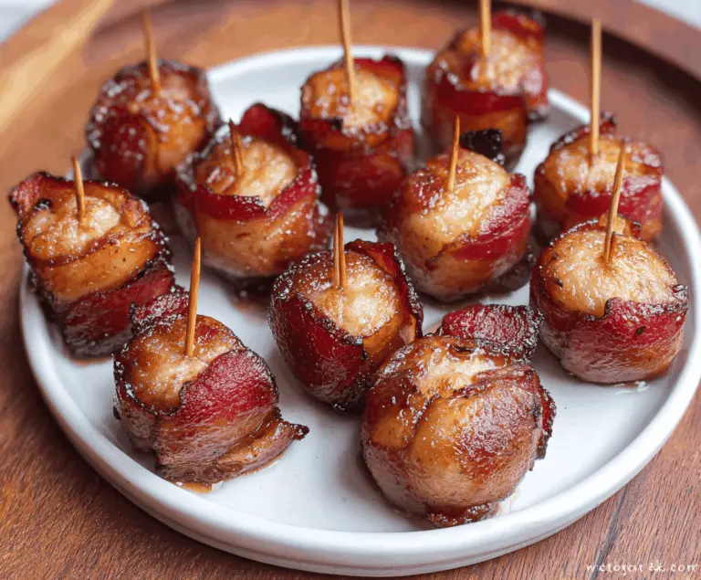 Bacon Wrapped Water Chestnuts