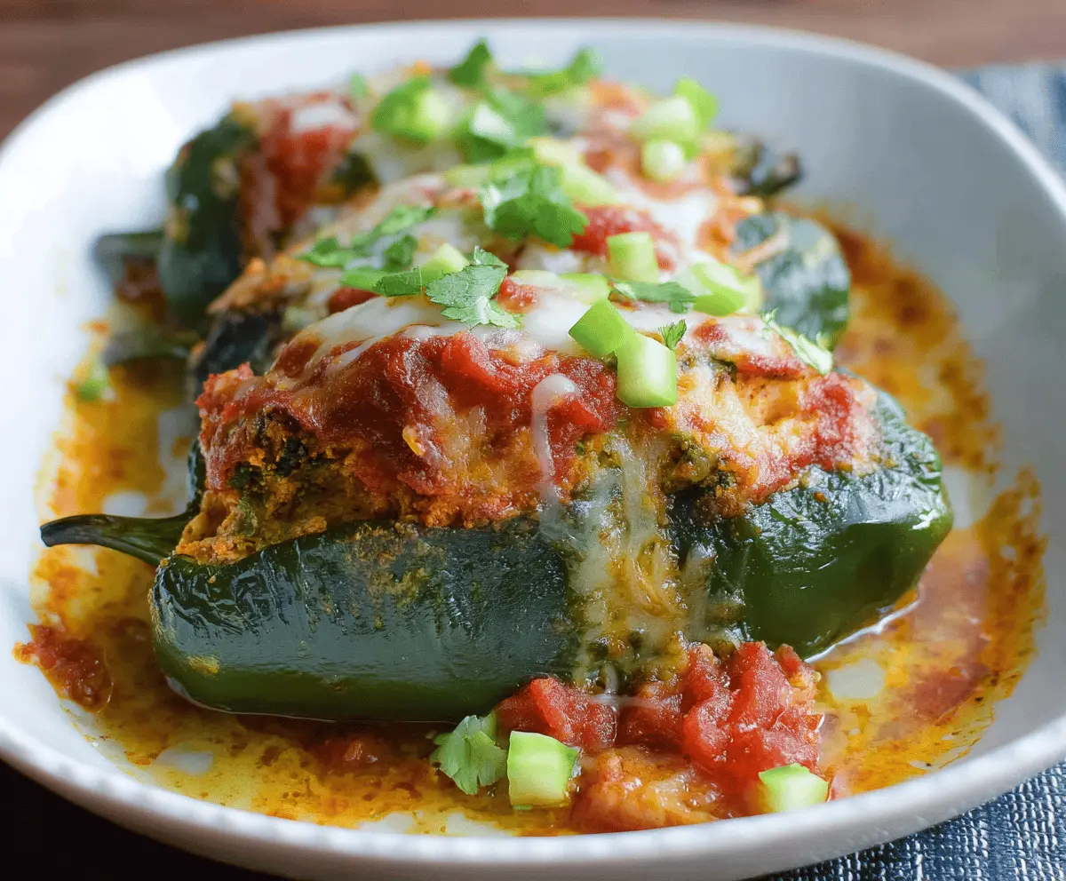 Easy Baked Chicken Chili Relleno