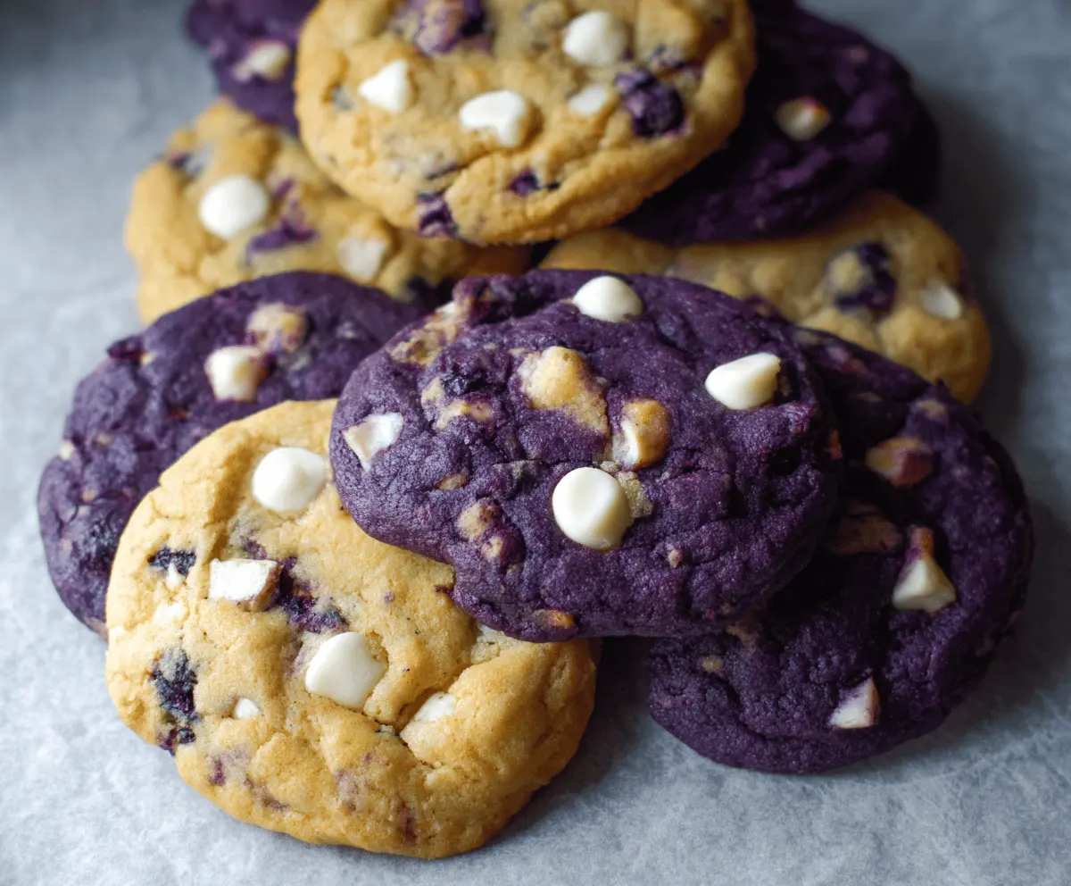 Bakery-Style Blueberry White Chocolate Chip Cookies