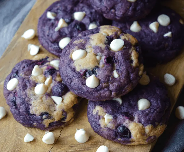 Bakery-Style Blueberry White Chocolate Chip Cookies