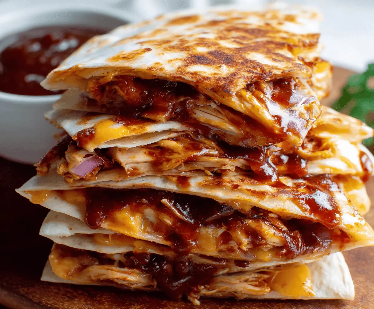 Easy BBQ Chicken Quesadilla Recipe