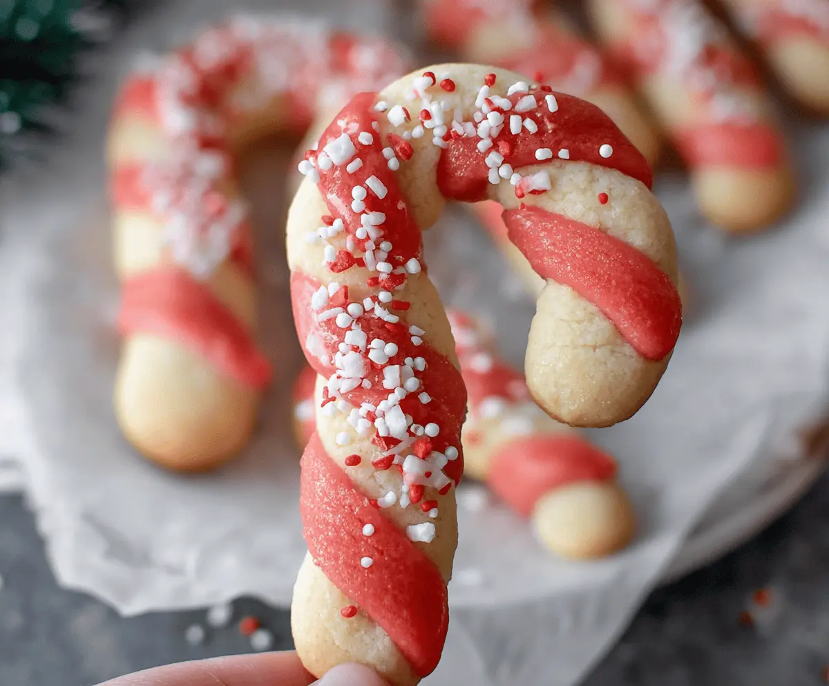 Easy Candy Cane Cookies Recipe