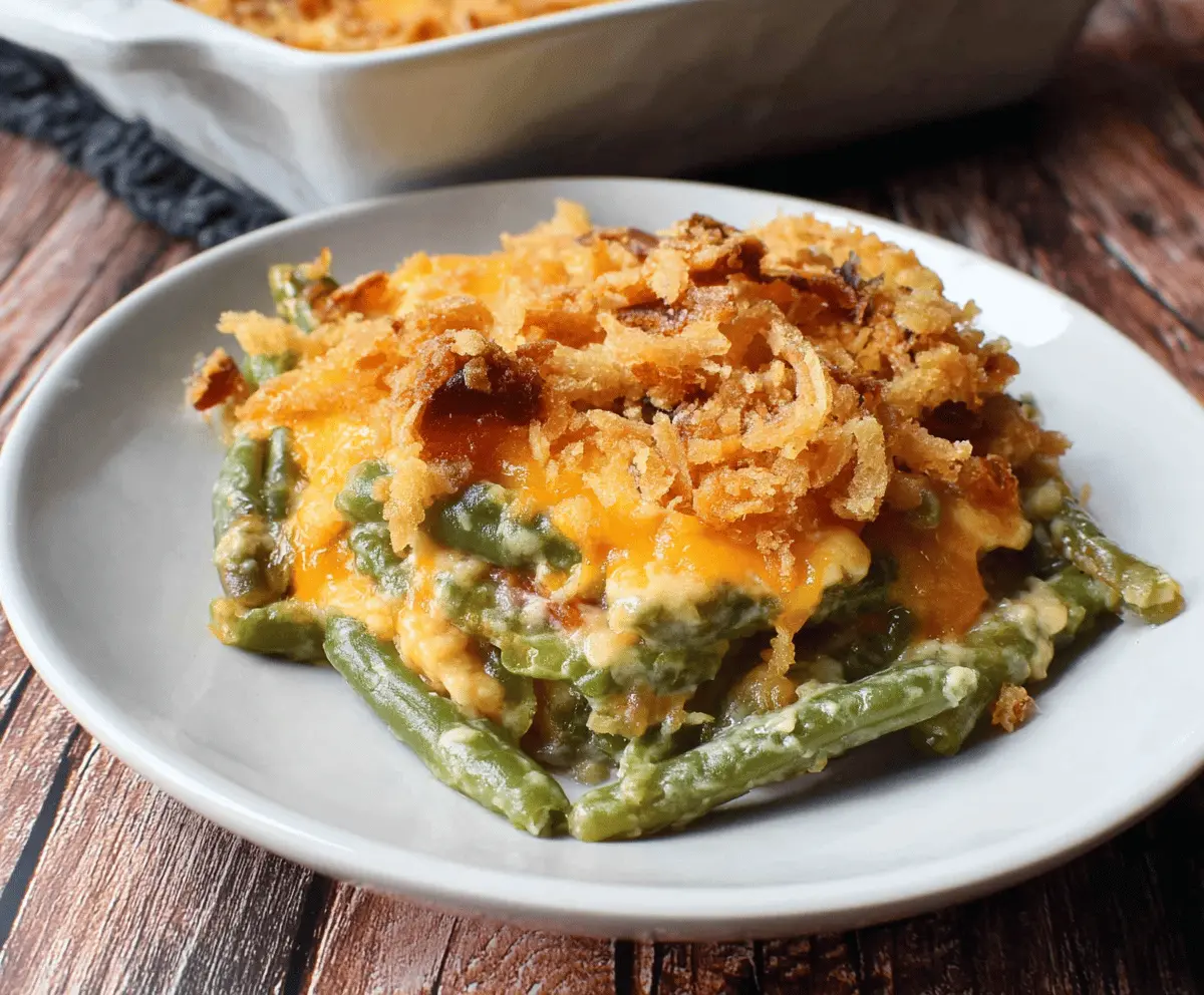 Cheddar Bay Green Bean Casserole Recipe