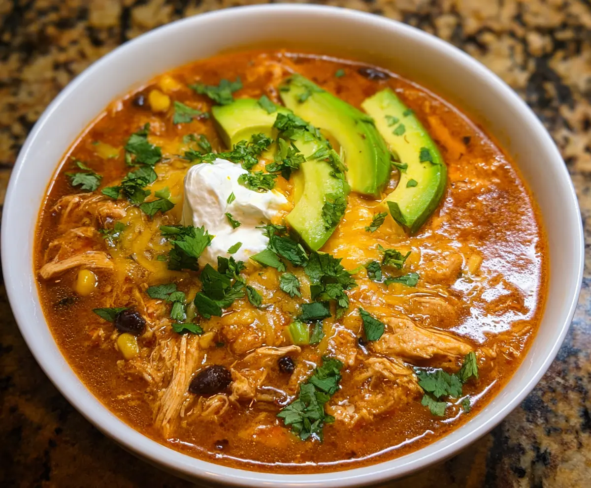 Easy Chicken Enchilada Soup Recipe