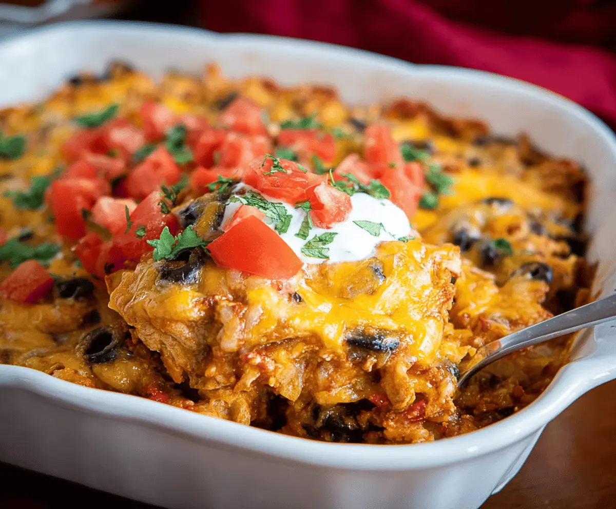Easy Chicken Taco Casserole Recipe