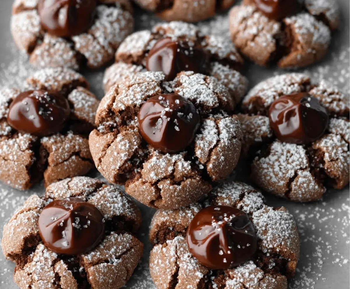 Easy Chocolate Blossom Cookies