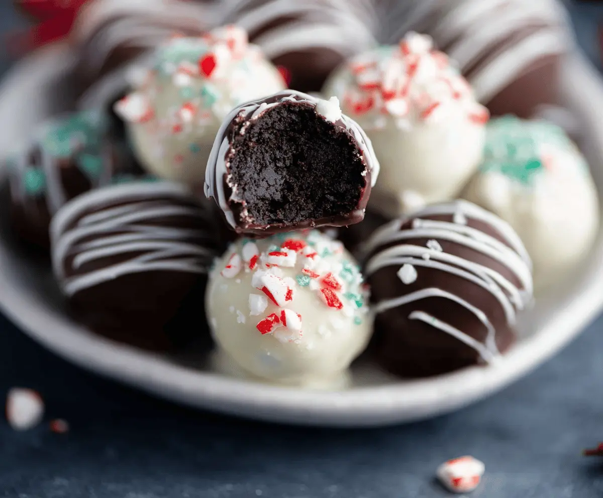 Easy Christmas Oreo Balls Recipe
