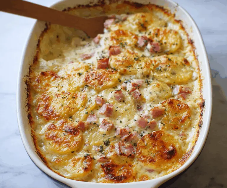 Classic Scalloped Potatoes with Ham