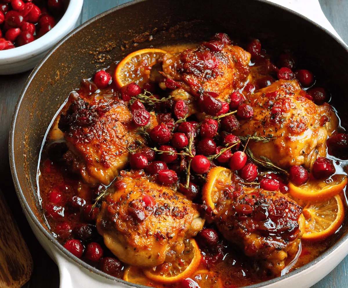 Easy Cranberry Orange Chicken Recipe