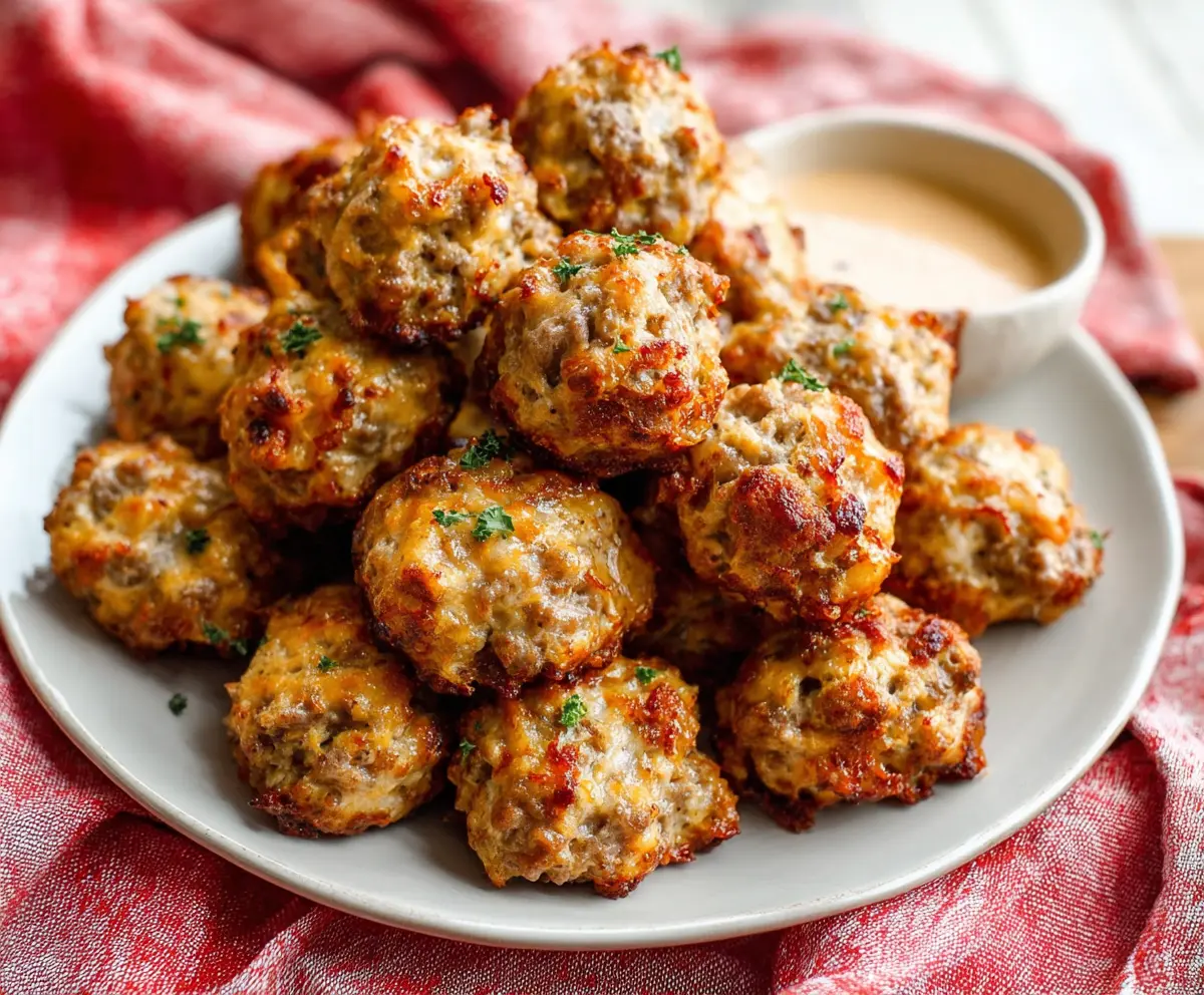Easy Cream Cheese Sausage Balls