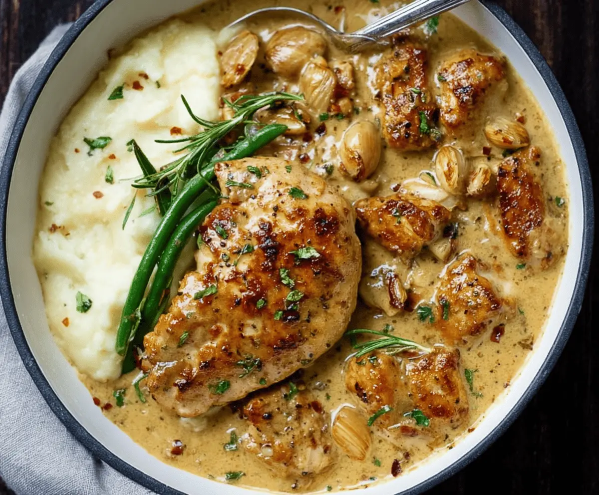 Creamy Garlic Chicken Recipe