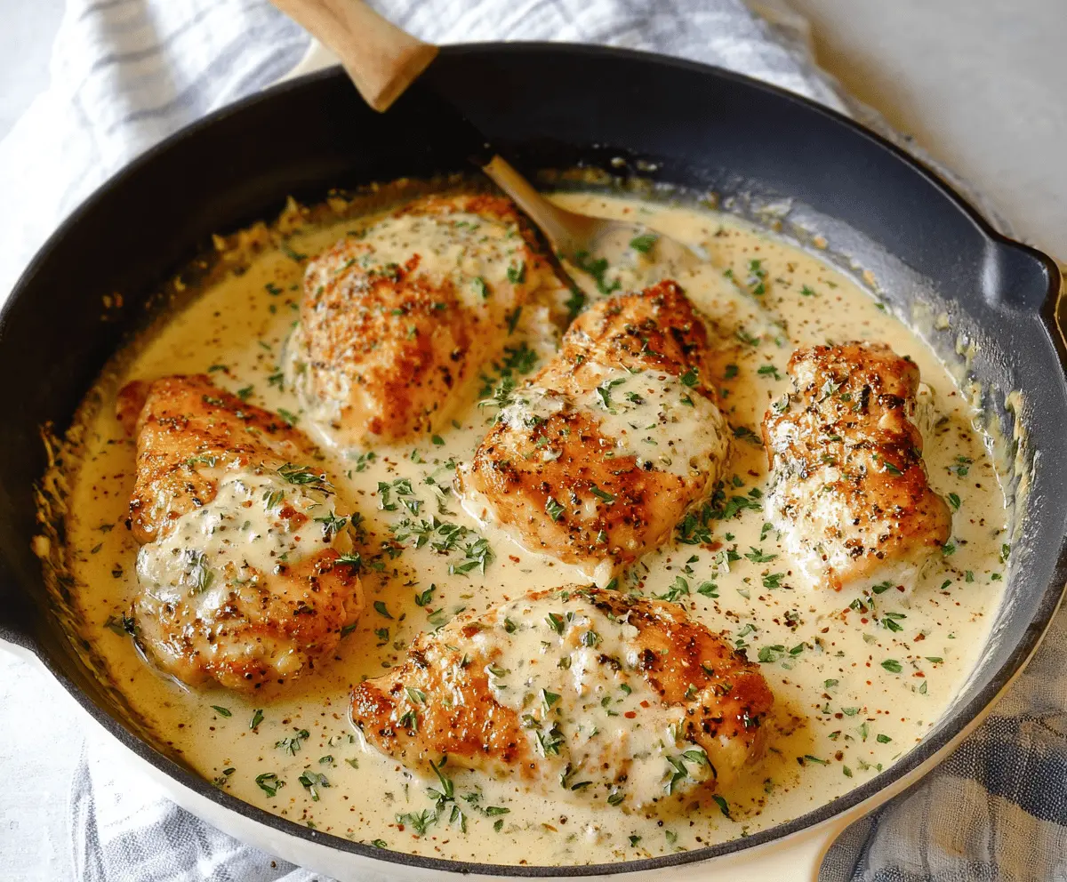 Creamy Garlic Parmesan Chicken Recipe