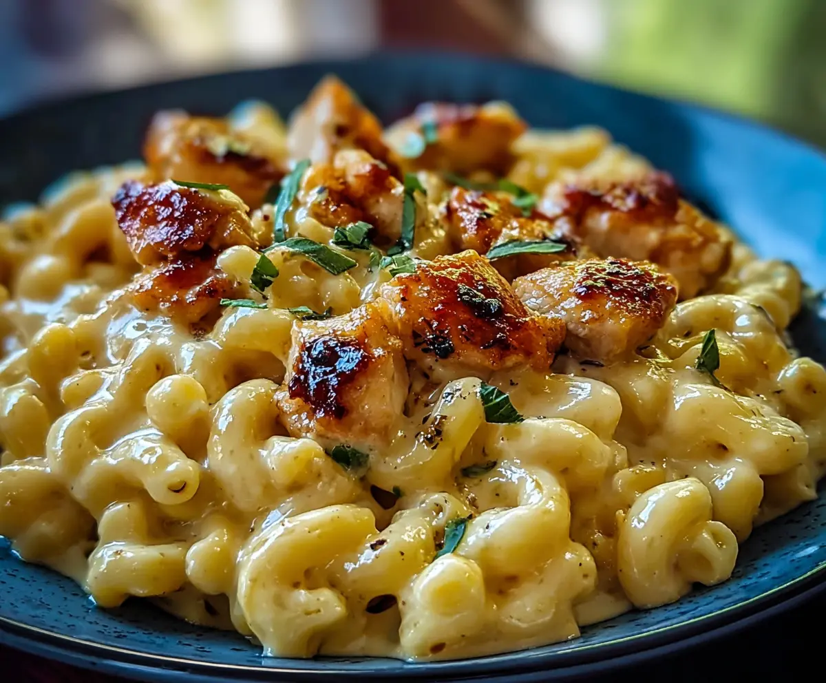 Creamy Honey Pepper Chicken Mac & Cheese