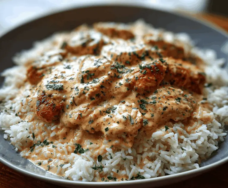 Creamy Smothered Chicken and Rice