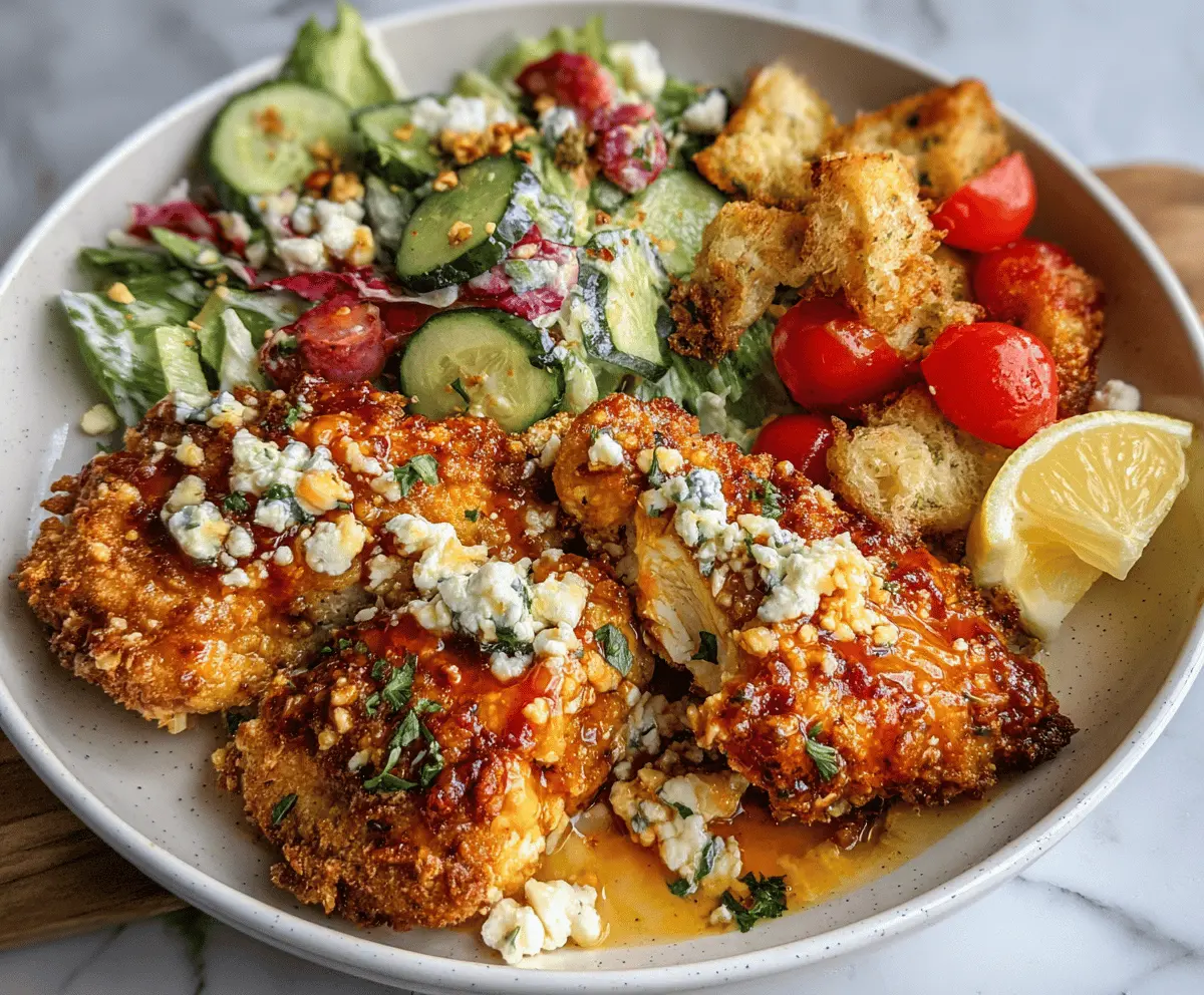 Crispy Hot Honey Feta Chicken Recipe